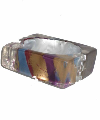 Acrylic Square Bracelet with Hinge